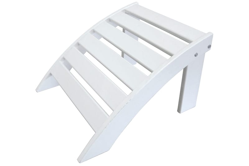 Cranston Fotpall till däckstol - Vit - Utemöbler - Utestolar & fåtöljer - Solstol - Däckstol