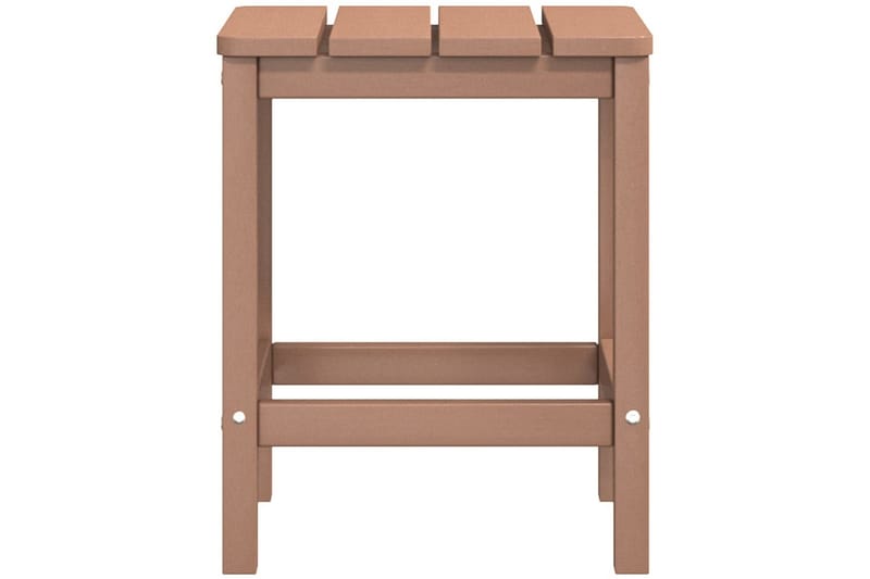 Däckstolar för trädgården med bord HDPE brun - Brun - Utemöbler - Utestolar & fåtöljer - Solstol - Däckstol