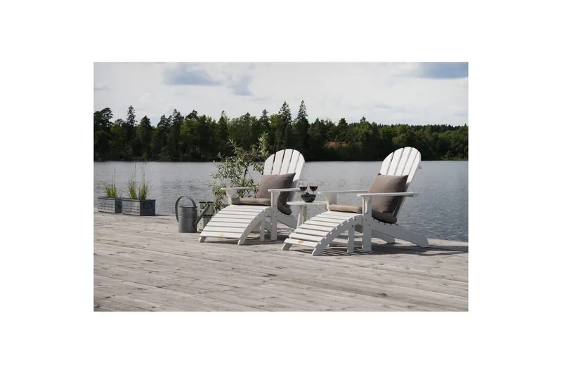 Däckstol Hillerstorp Tennessee Vit - Vit - Utemöbler - Utestolar & fåtöljer - Solstol - Däckstol