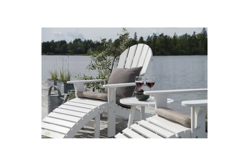 Däckstol Hillerstorp Tennessee Vit - Vit - Utemöbler - Utestolar & fåtöljer - Solstol - Däckstol
