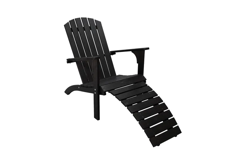 Rolston Däckstol - Kaffesvart - Utemöbler - Utestolar & fåtöljer - Solstol - Däckstol