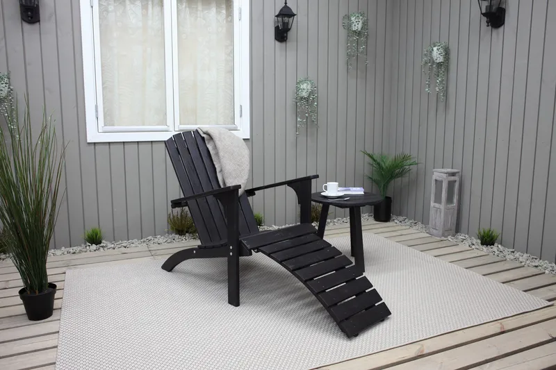 Rolston Däckstol - Kaffesvart - Utemöbler - Utestolar & fåtöljer - Solstol - Däckstol