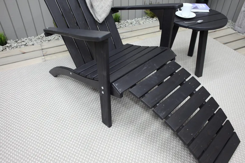 Rolston Däckstol - Kaffesvart - Utemöbler - Utestolar & fåtöljer - Solstol - Däckstol