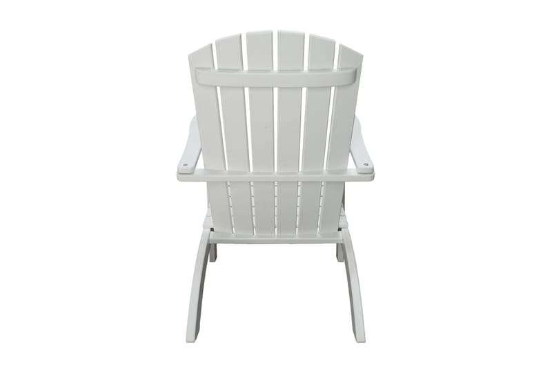 Rolston Däckstol med Fotpall - Vit - Utemöbler - Utestolar & fåtöljer - Solstol - Däckstol