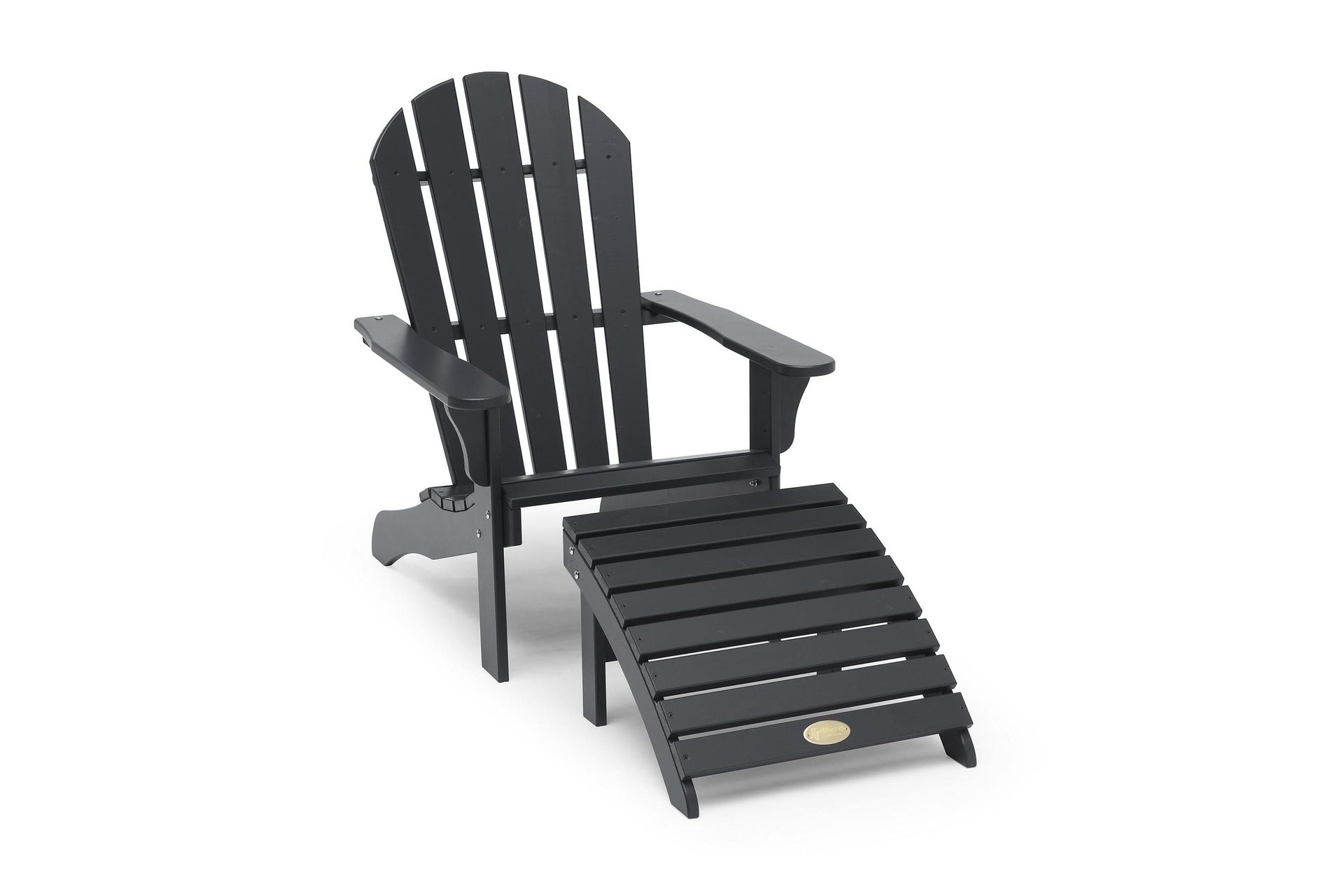 tennessee däckstol med fotstöd 2-pack orkangrå - hillerstorp