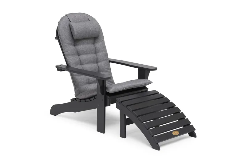 Tennessee Däckstol med Fotstöd Orkangrå - Hillerstorp - Utemöbler - Utestolar & fåtöljer - Solstol - Däckstol