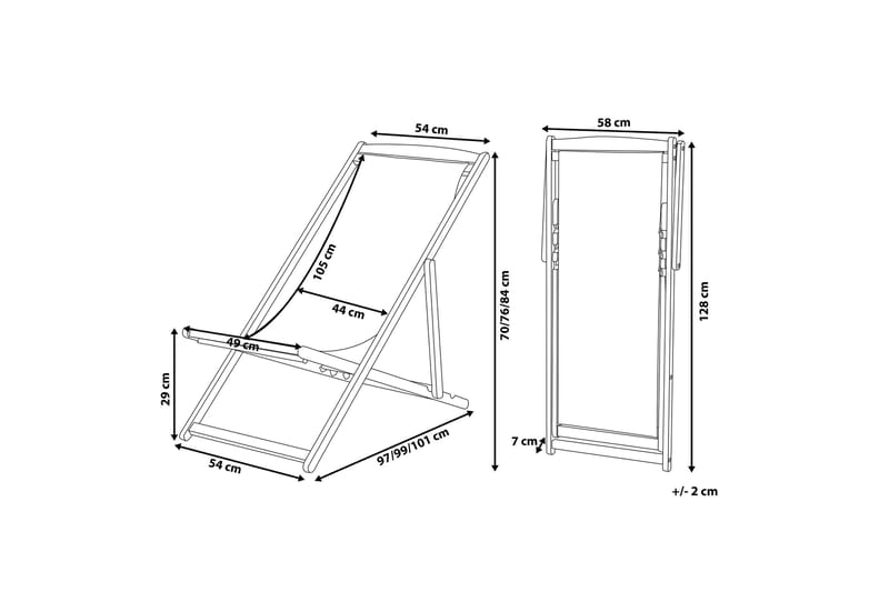 Gjengene Solstol - Beige - Utemöbler - Utestolar & fåtöljer - Solstol
