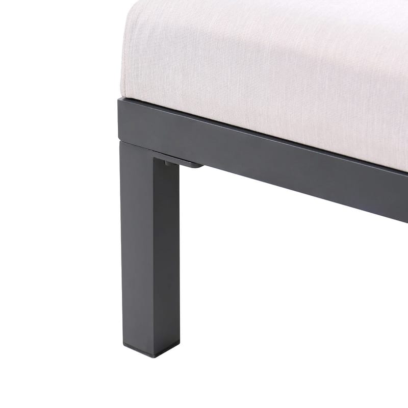 Solstol Lariano - Beige, svart - Utemöbler - Utestolar & fåtöljer - Solstol