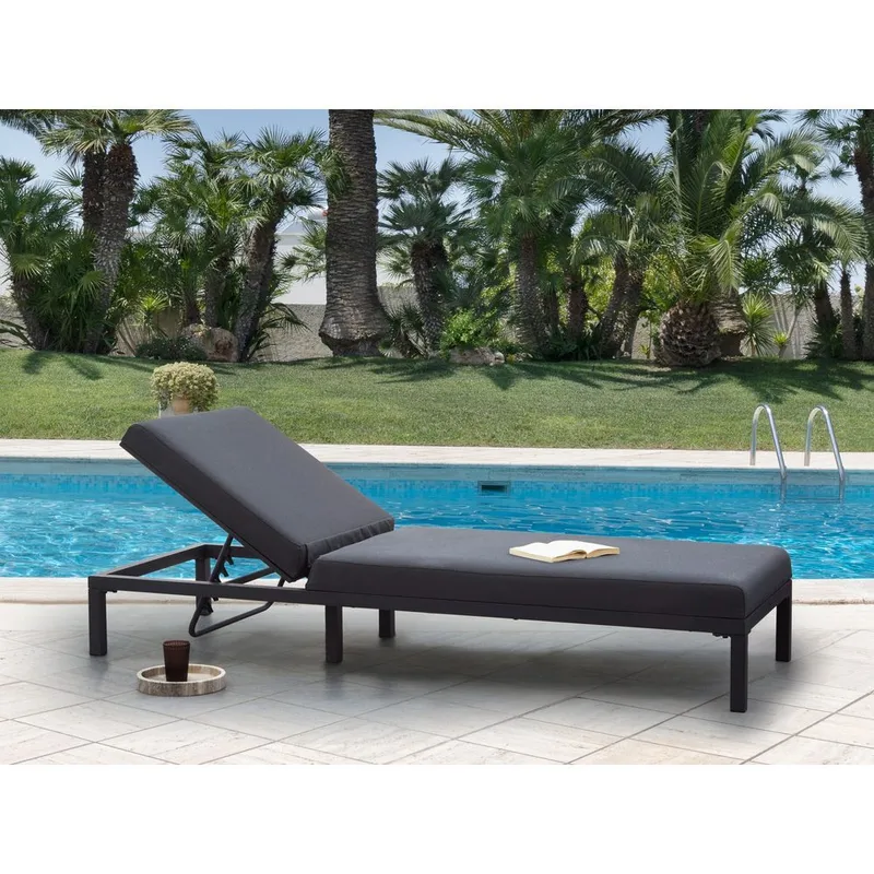 Solstol Lariano - Grå - Utemöbler - Utestolar & fåtöljer - Solstol