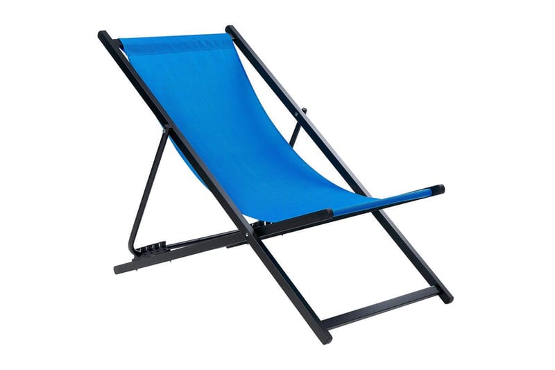 Solstol Locri Ii - Blå, Svart - Utemöbler - Utestolar & fåtöljer - Solstol