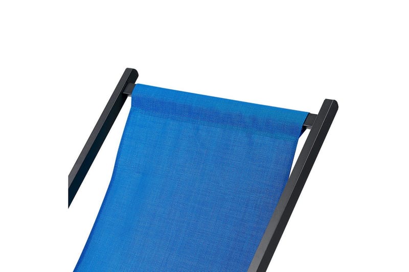 Solstol Locri Ii - Blå, Svart - Utemöbler - Utestolar & fåtöljer - Solstol