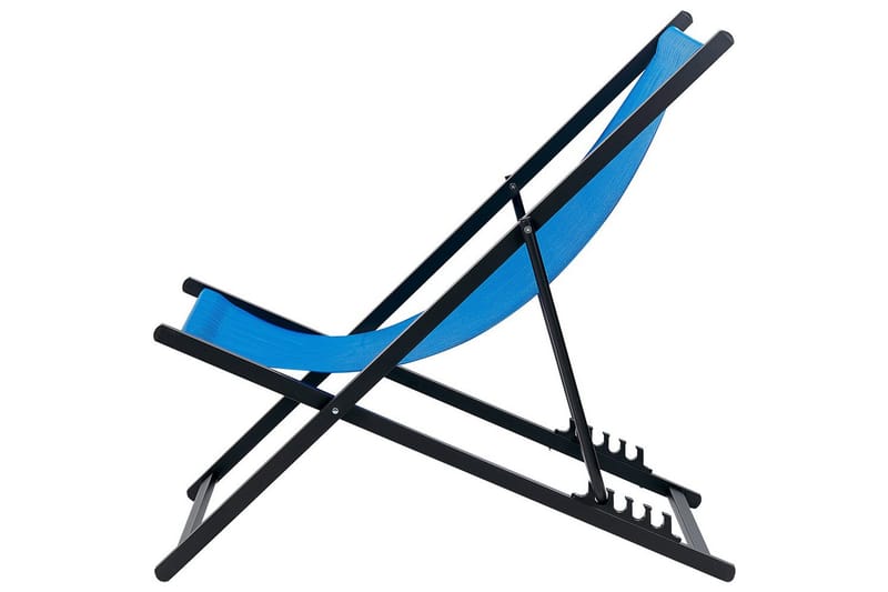 Solstol Locri Ii - Blå, Svart - Utemöbler - Utestolar & fåtöljer - Solstol