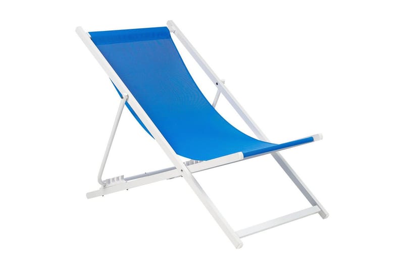Solstol Locri Ii - Blå, Vit - Utemöbler - Utestolar & fåtöljer - Solstol