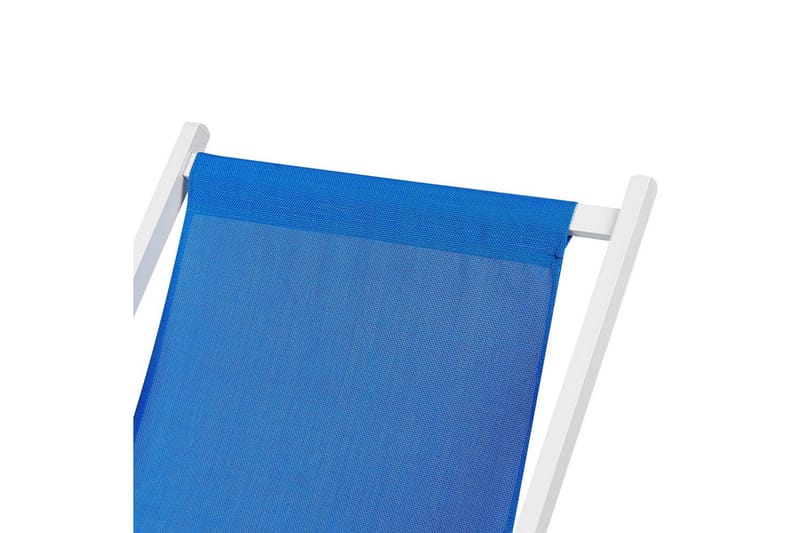 Solstol Locri Ii - Blå, Vit - Utemöbler - Utestolar & fåtöljer - Solstol