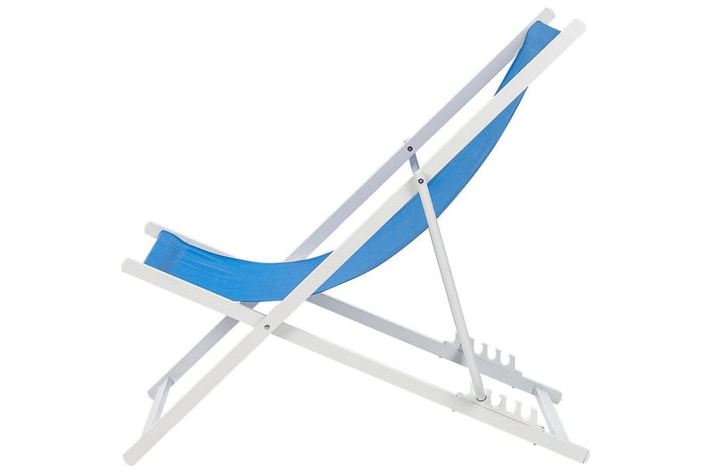 Solstol Locri Ii - Blå, Vit - Utemöbler - Utestolar & fåtöljer - Solstol