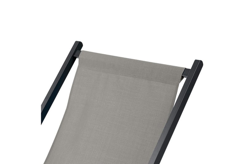 Solstol Locri Ii - Grå, svart - Utemöbler - Utestolar & fåtöljer - Solstol