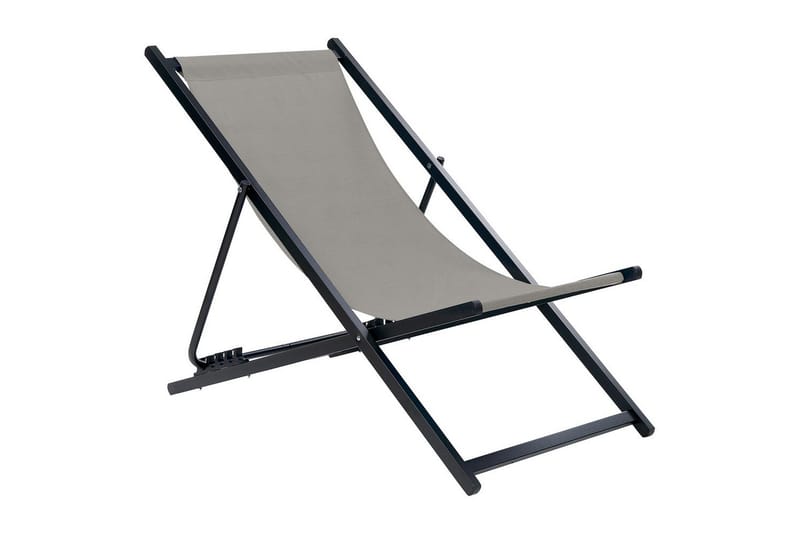 Solstol Locri Ii - Grå, svart - Utemöbler - Utestolar & fåtöljer - Solstol