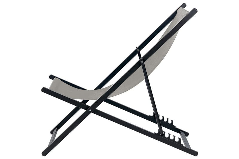 Solstol Locri Ii - Grå, svart - Utemöbler - Utestolar & fåtöljer - Solstol