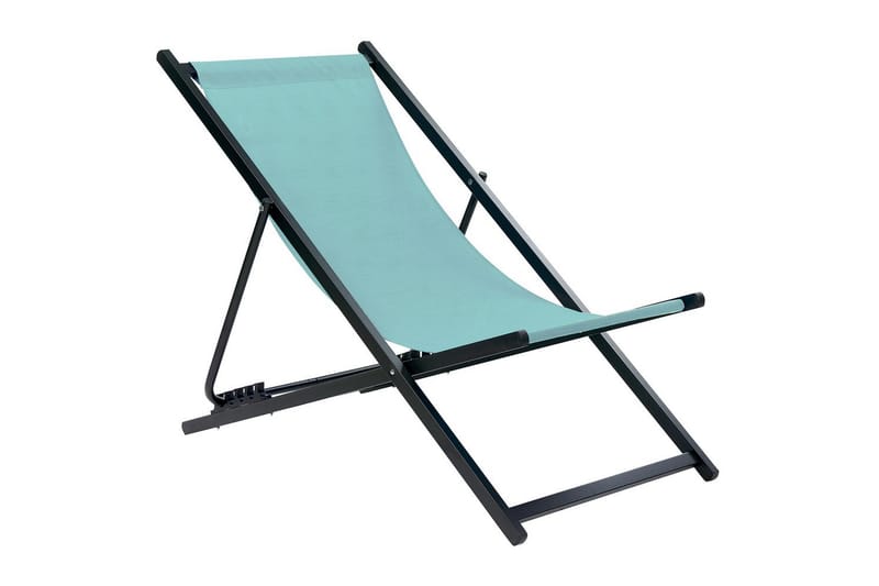 Solstol Locri Ii - Turkos, Svart - Utemöbler - Utestolar & fåtöljer - Solstol