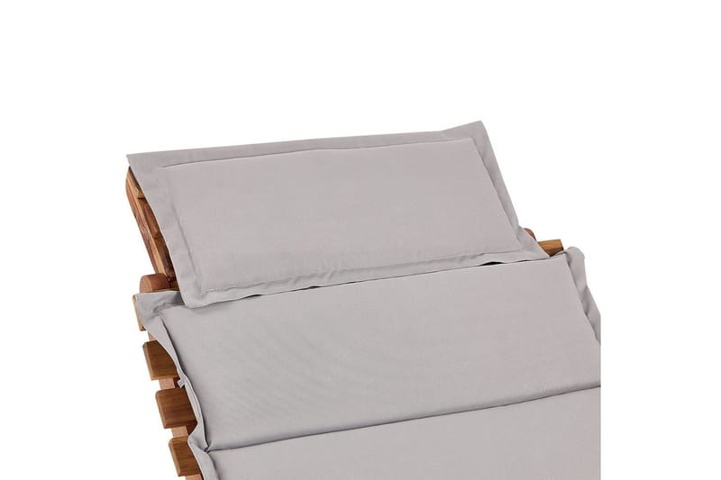 Solstol Luino - Ljus trä, grå - Utemöbler - Utestolar & fåtöljer - Solsängar & solvagnar