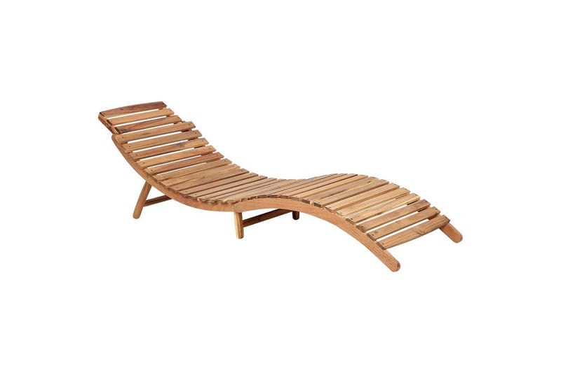 Solstol Luino - Ljus trä, grå - Utemöbler - Utestolar & fåtöljer - Solsängar & solvagnar