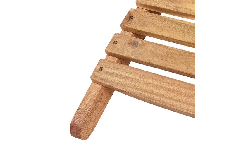 Solstol Luino - Ljus trä, vit - Utemöbler - Utestolar & fåtöljer - Solsängar & solvagnar