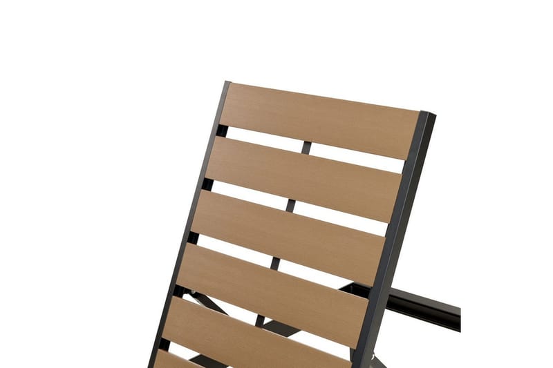 Solstol Nardo - Ljus trä, svart - Utemöbler - Utestolar & fåtöljer - Solsängar & solvagnar