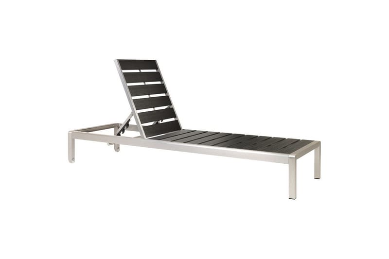 Solstol Nardo - Svart, Silver - Utemöbler - Utestolar & fåtöljer - Solsängar & solvagnar