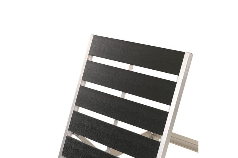 Solstol Nardo - Svart, Silver - Utemöbler - Utestolar & fåtöljer - Solsängar & solvagnar