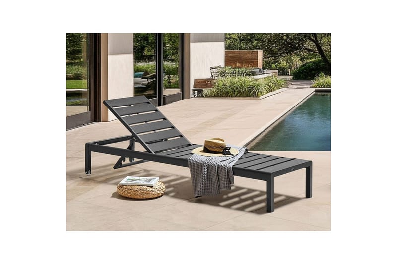 Solstol Nardo - Svart - Utemöbler - Utestolar & fåtöljer - Solsängar & solvagnar