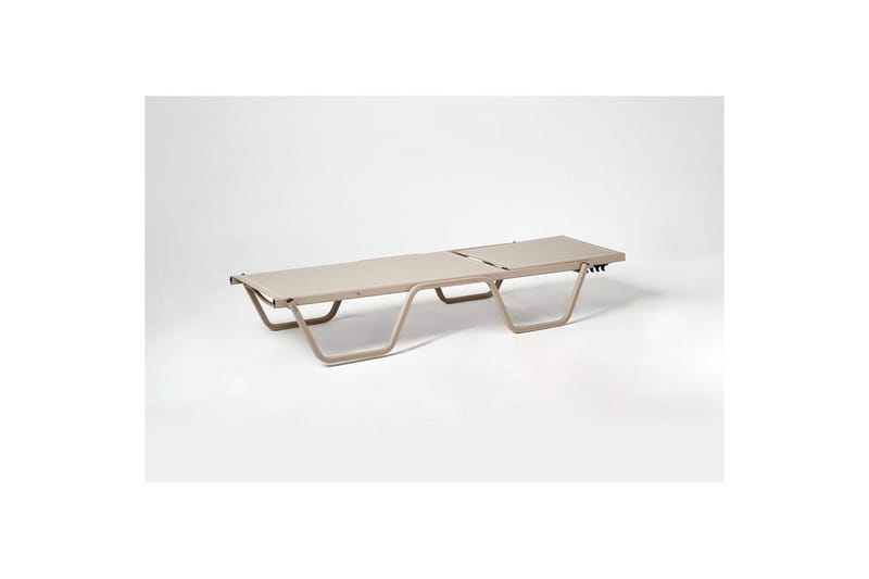 Solstol och sidobordsset (2 delar) Azoula Beige - Beige - Utemöbler - Utestolar & fåtöljer - Solstol