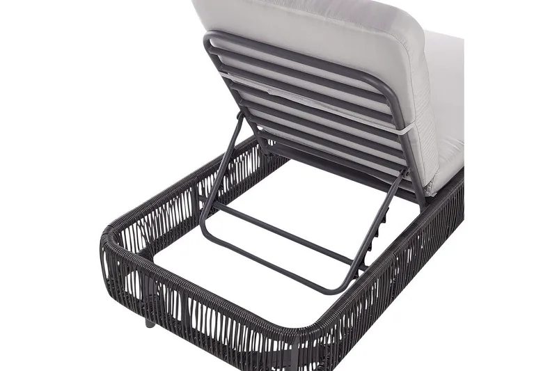 Solstol Osini - Grå, svart - Utemöbler - Utestolar & fåtöljer - Solsängar & solvagnar