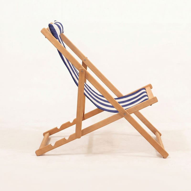 Romira Solsäng utomhus - Blå och vit - Utemöbler - Utestolar & fåtöljer - Solstol - Däckstol