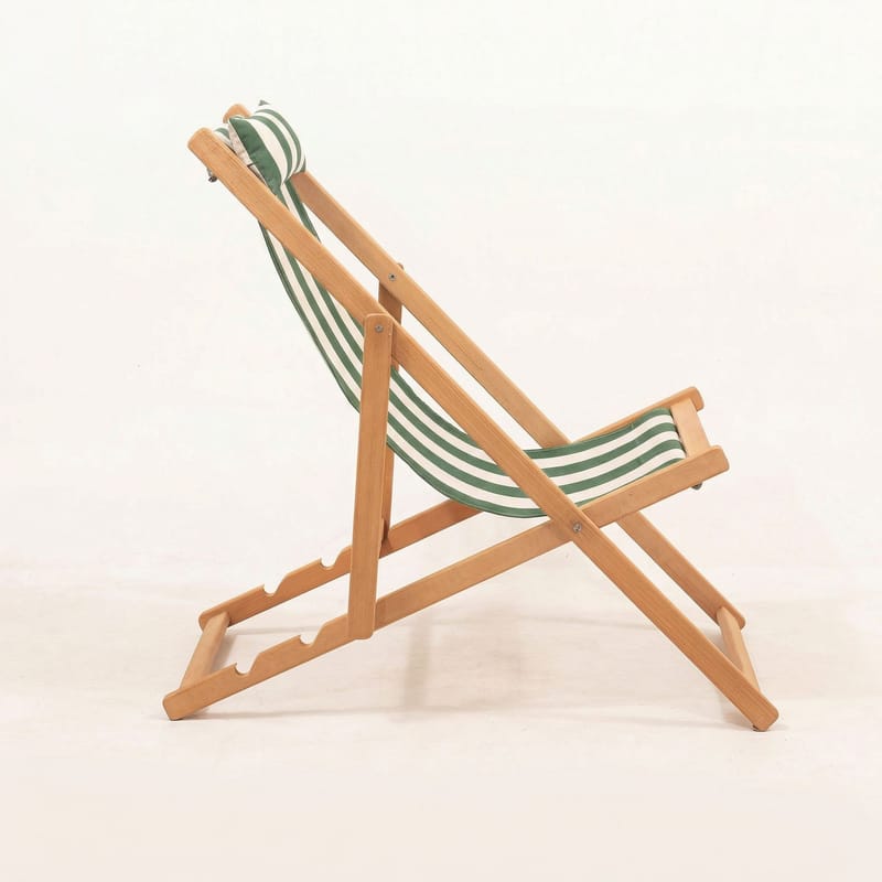 Romira Solsäng utomhus - Grön och vit - Utemöbler - Utestolar & fåtöljer - Solstol - Däckstol