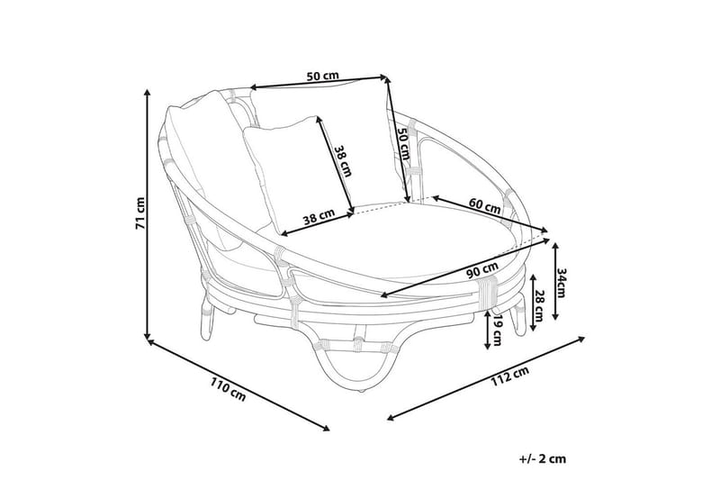 Solstol Rossano - Svart, beige - Utemöbler - Utestolar & fåtöljer - Utefåtöljer & loungefåtöljer