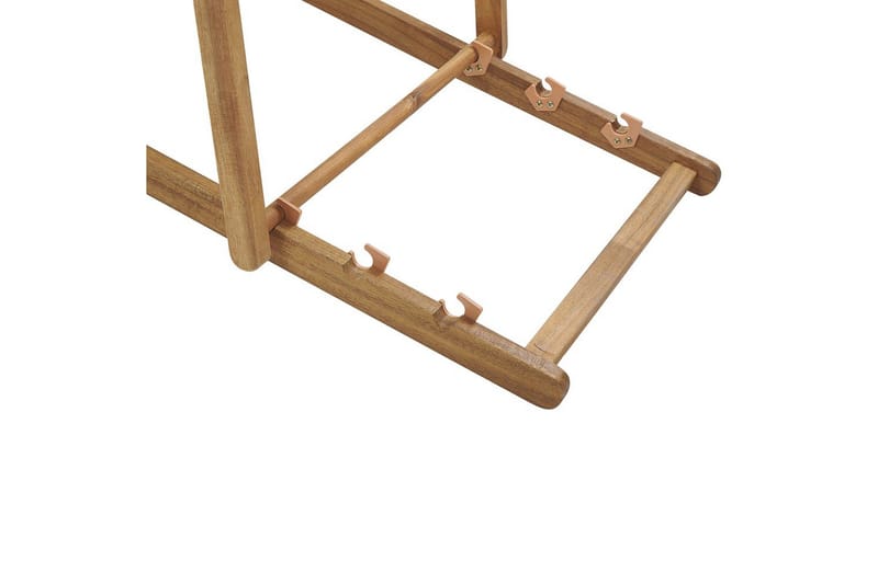 Solstol set om 2 Anzio - ljust trä/off-white/marinblå blommigt mönster - Utemöbler - Utestolar & fåtöljer - Solstol