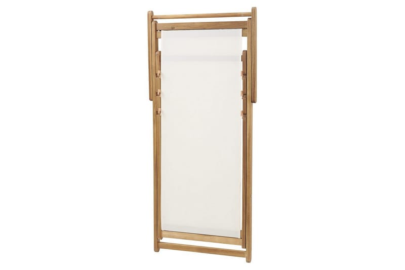 Solstol set om 2 Anzio - ljust trä/off-white/marinblå blommigt mönster - Utemöbler - Utestolar & fåtöljer - Solstol