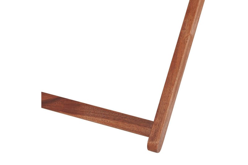 Solstol set om 2 Anzio - mörkt trä/off-white/blå palmbladsmönster - Utemöbler - Utestolar & fåtöljer - Solstol