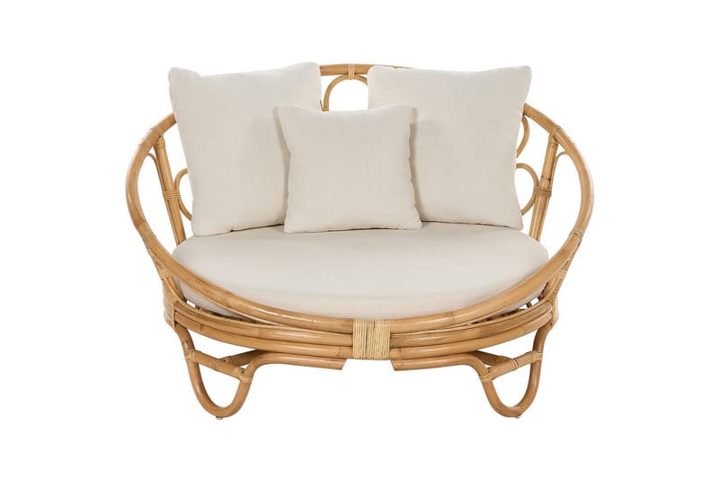 Solstol set om 2 Rossano - Naturligt, beige - Utemöbler - Utestolar & fåtöljer - Utefåtöljer & loungefåtöljer