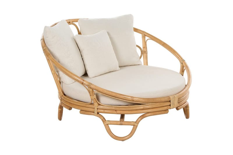 Solstol set om 2 Rossano - Naturligt, beige - Utemöbler - Utestolar & fåtöljer - Utefåtöljer & loungefåtöljer