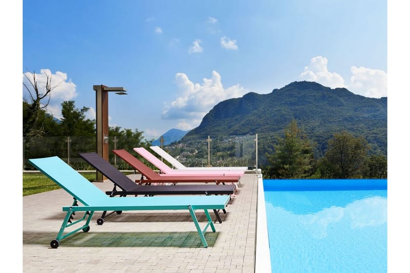 Solsäng turkos PORTOFINO - Grön - Utemöbler - Utestolar & fåtöljer - Solsängar & solvagnar