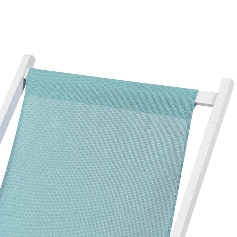 Solstol Locri Ii - Blå, Vit - Utemöbler - Utestolar & fåtöljer - Solstol