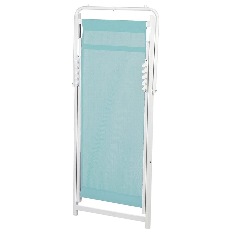 Solstol Locri Ii - Blå, Vit - Utemöbler - Utestolar & fåtöljer - Solstol