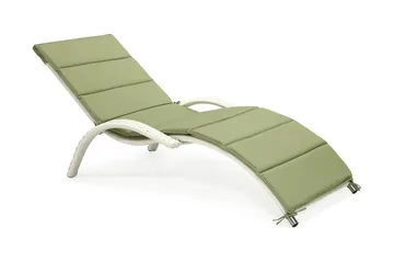 Solstol Meridian 180x75x73 cm Vit - Vit - Utemöbler - Utestolar & fåtöljer - Solstol