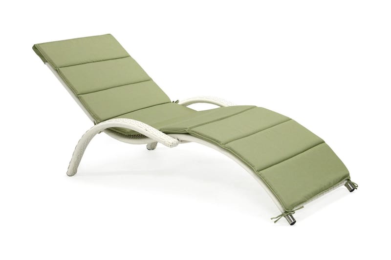 Solstol Meridian 180x75x73 cm Vit - Vit - Utemöbler - Utestolar & fåtöljer - Solstol