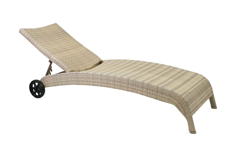 Solstol WICKER 73x196x99cm färg: beige, Beige