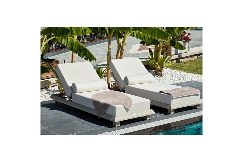 Solstol Taharoa Beige - Beige - Utemöbler - Utestolar & fåtöljer - Solsängar & solvagnar