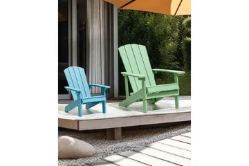Trädgårdsstol Adirondack - Grön, 75x88x88 cm - Utemöbler - Utestolar & fåtöljer - Solstol - Däckstol