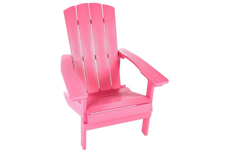 Trädgårdsstol Adirondack - Rosa, 75x88x88 cm - Utemöbler - Utestolar & fåtöljer - Solstol - Däckstol