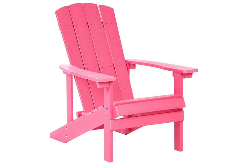 Trädgårdsstol Adirondack - Rosa, 75x88x88 cm - Utemöbler - Utestolar & fåtöljer - Solstol - Däckstol